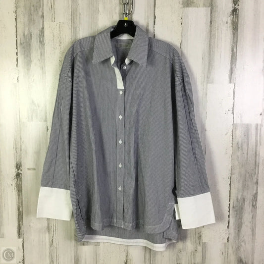 Top Long Sleeve Designer By All Saints In Blue, Size: S