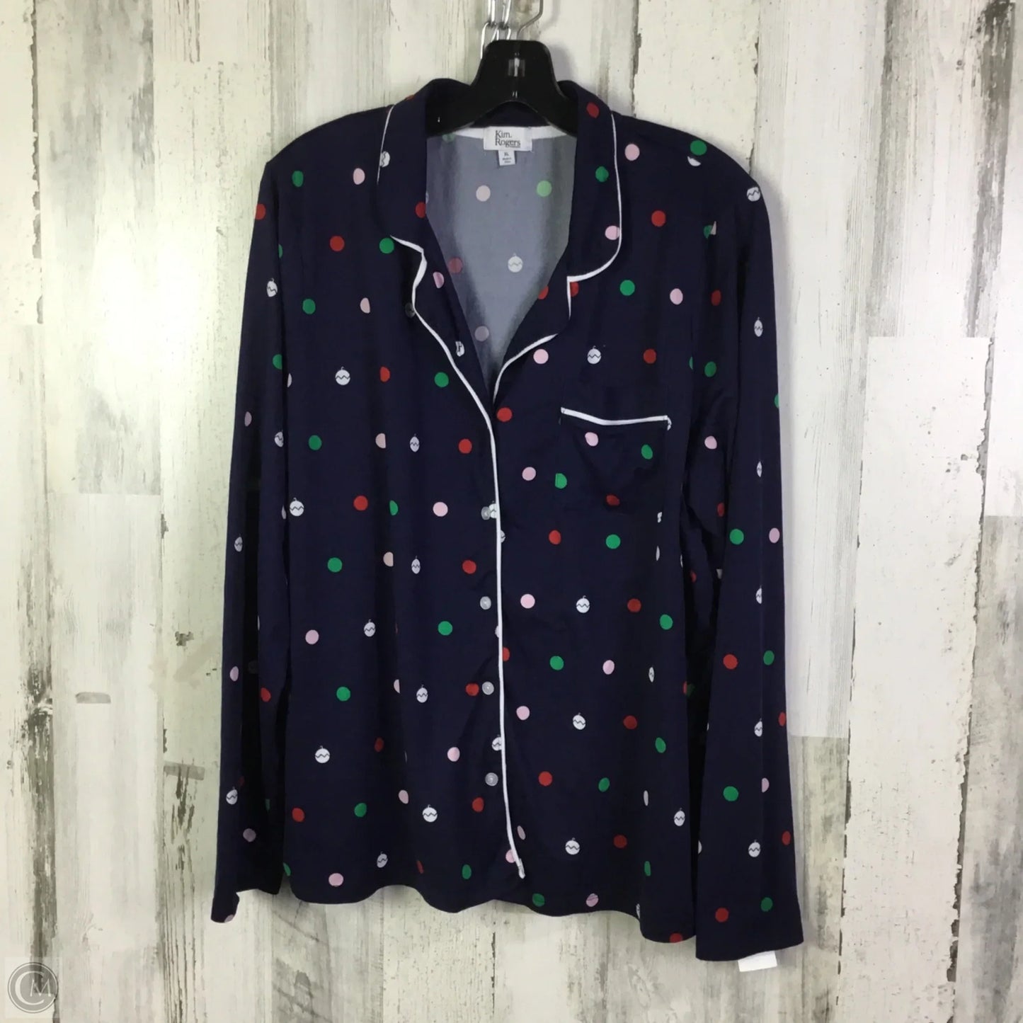 Pajamas 2pc By Kim Rogers In Blue, Size: Xl