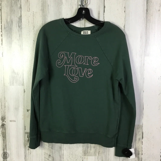 Sweatshirt Crewneck By Anthropologie In Green, Size: Xs