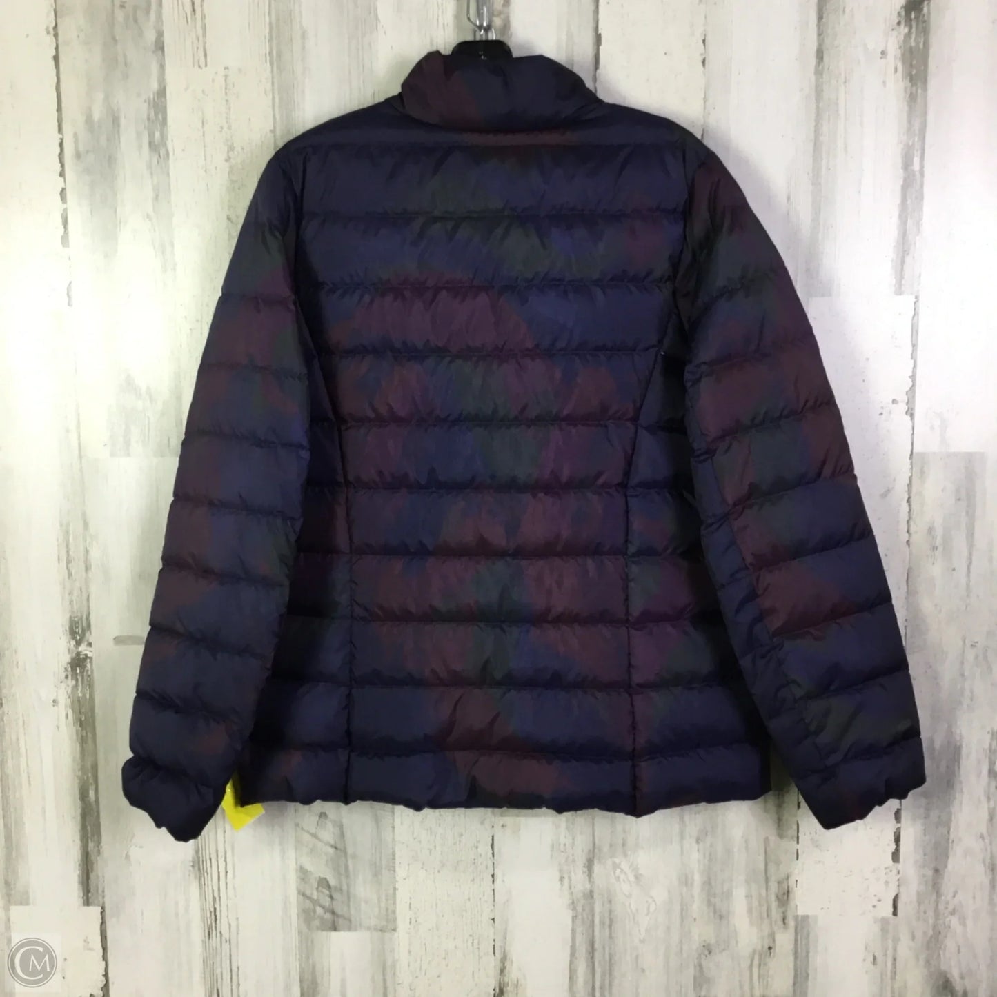 Jacket Puffer & Quilted By Eddie Bauer In Blue, Size: L