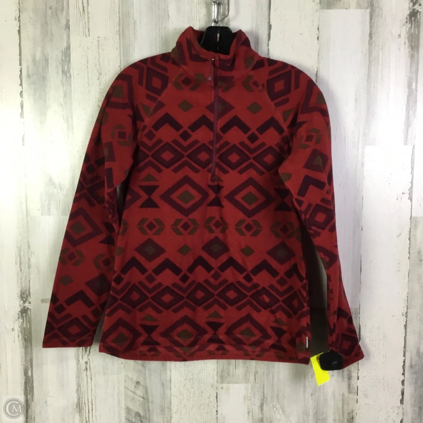 Jacket Faux Fur & Sherpa By Eddie Bauer In Red, Size: S