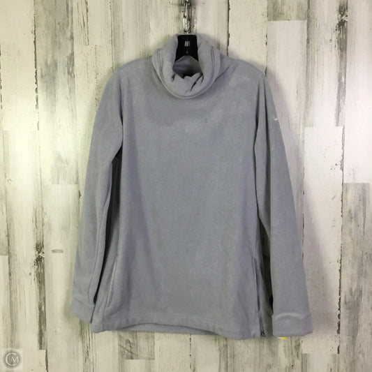 Athletic Jacket By Nike Apparel In Grey, Size: M