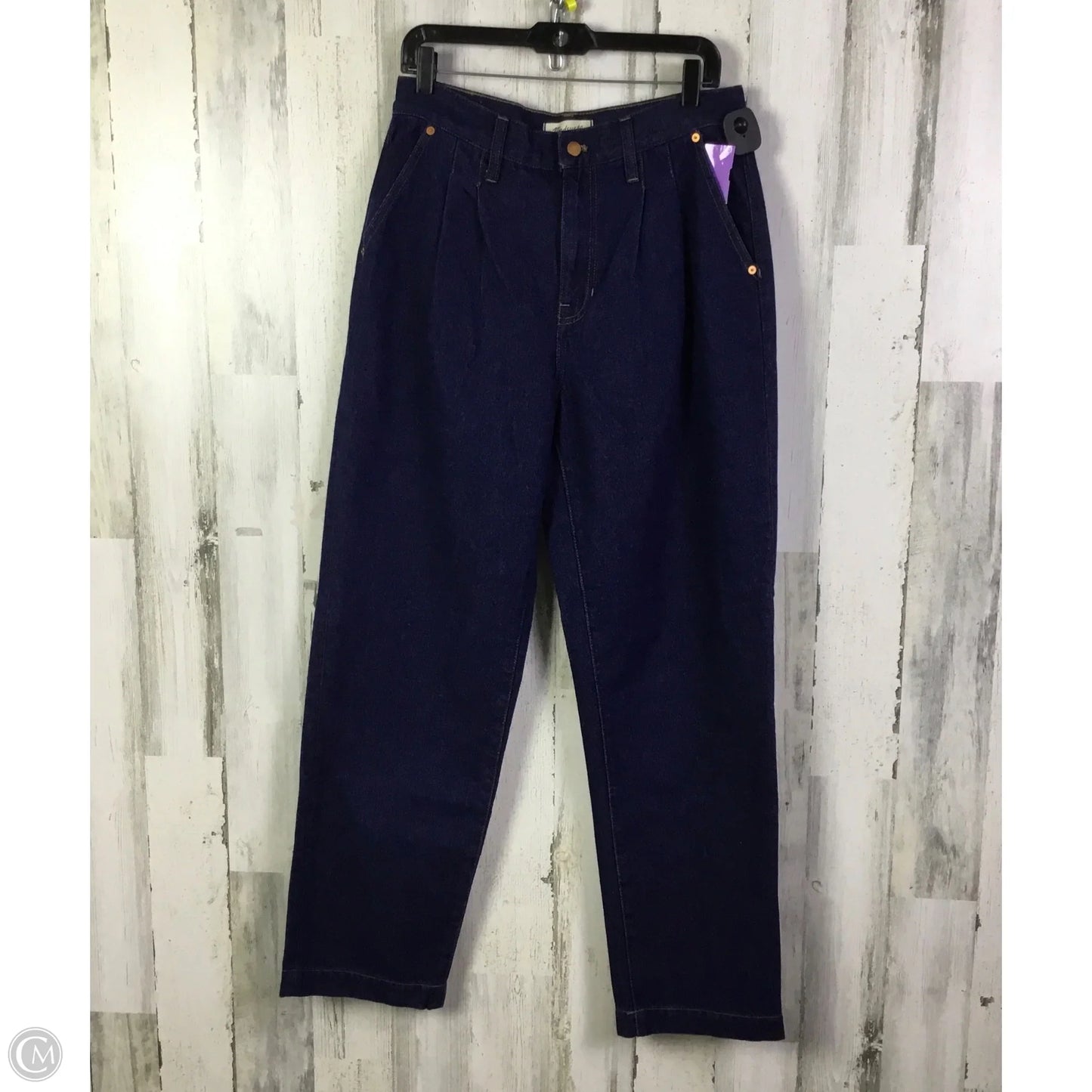 Jeans Straight By Madewell In Blue Denim, Size: 8