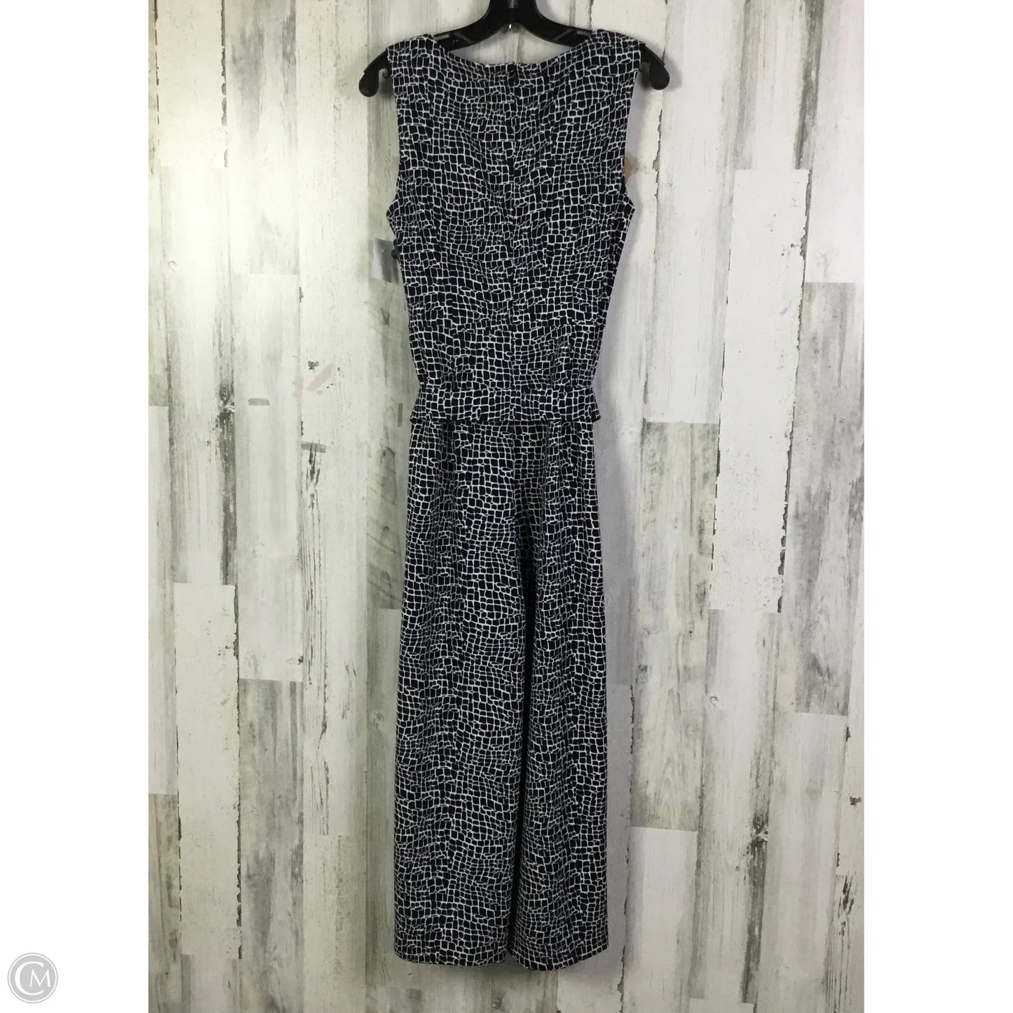 Jumpsuit By Calvin Klein In Blue & White, Size: S