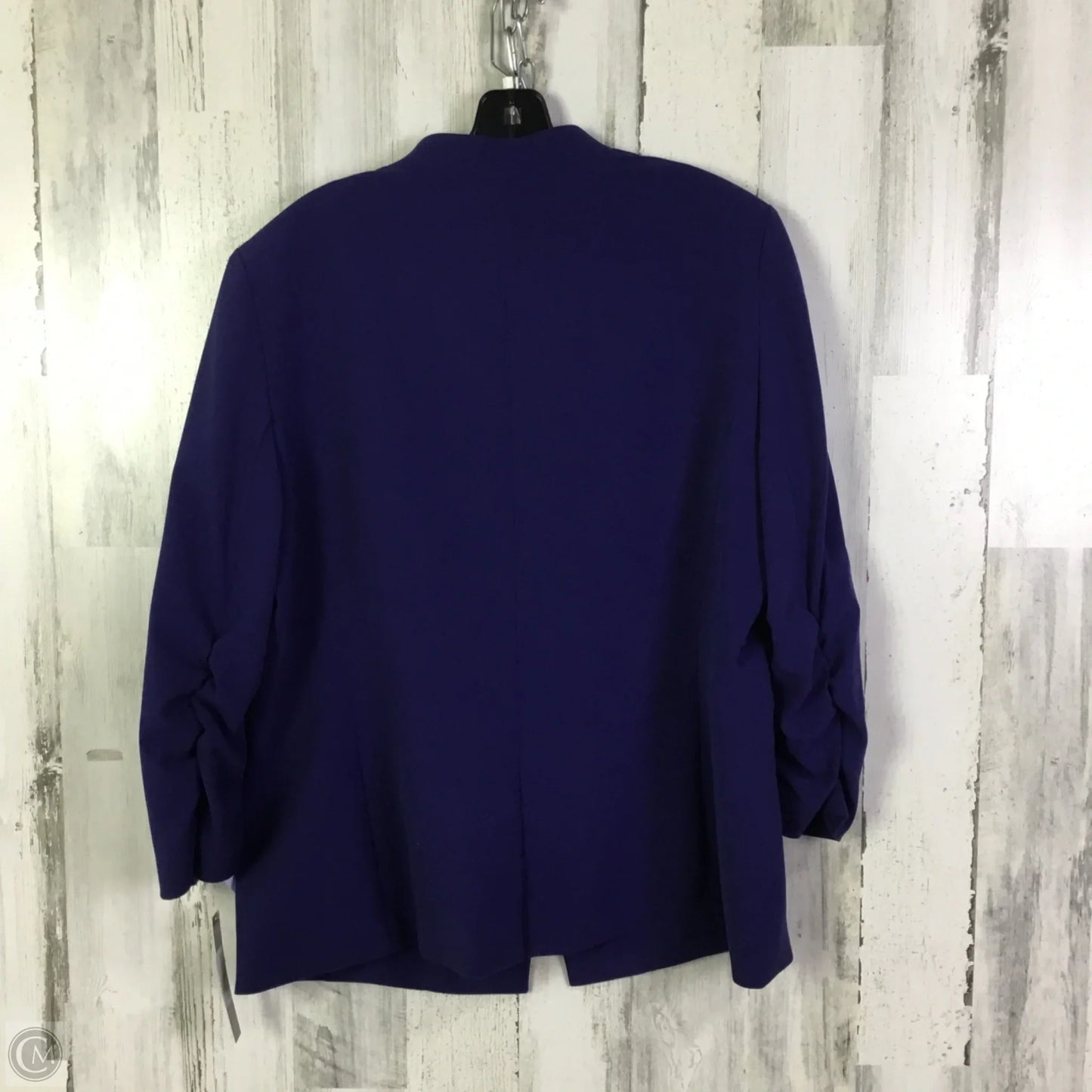 Blazer By Tahari By Arthur Levine In Blue, Size: 1x