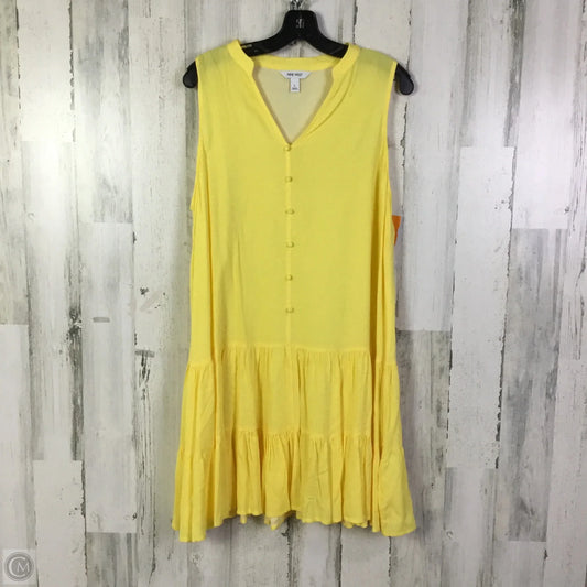 Dress Casual Short By Nine West Apparel In Yellow, Size: L