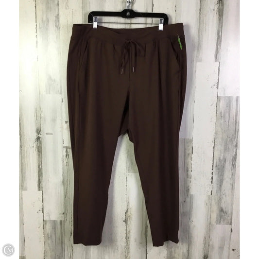 Athletic Pants By Lane Bryant In Brown, Size: 2x