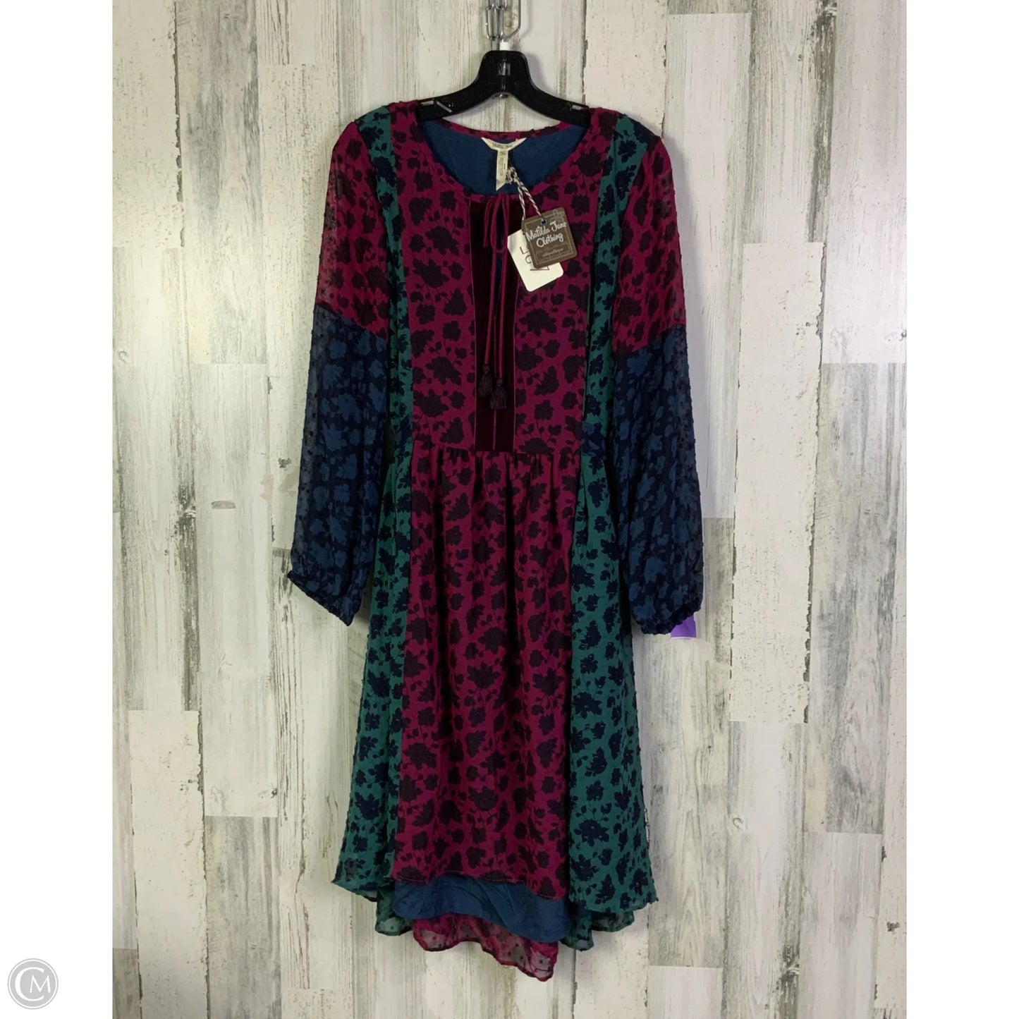 Dress Casual Midi By Matilda Jane In Blue & Green, Size: M