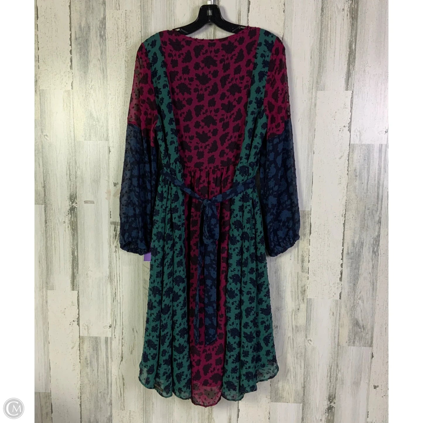 Dress Casual Midi By Matilda Jane In Blue & Green, Size: M