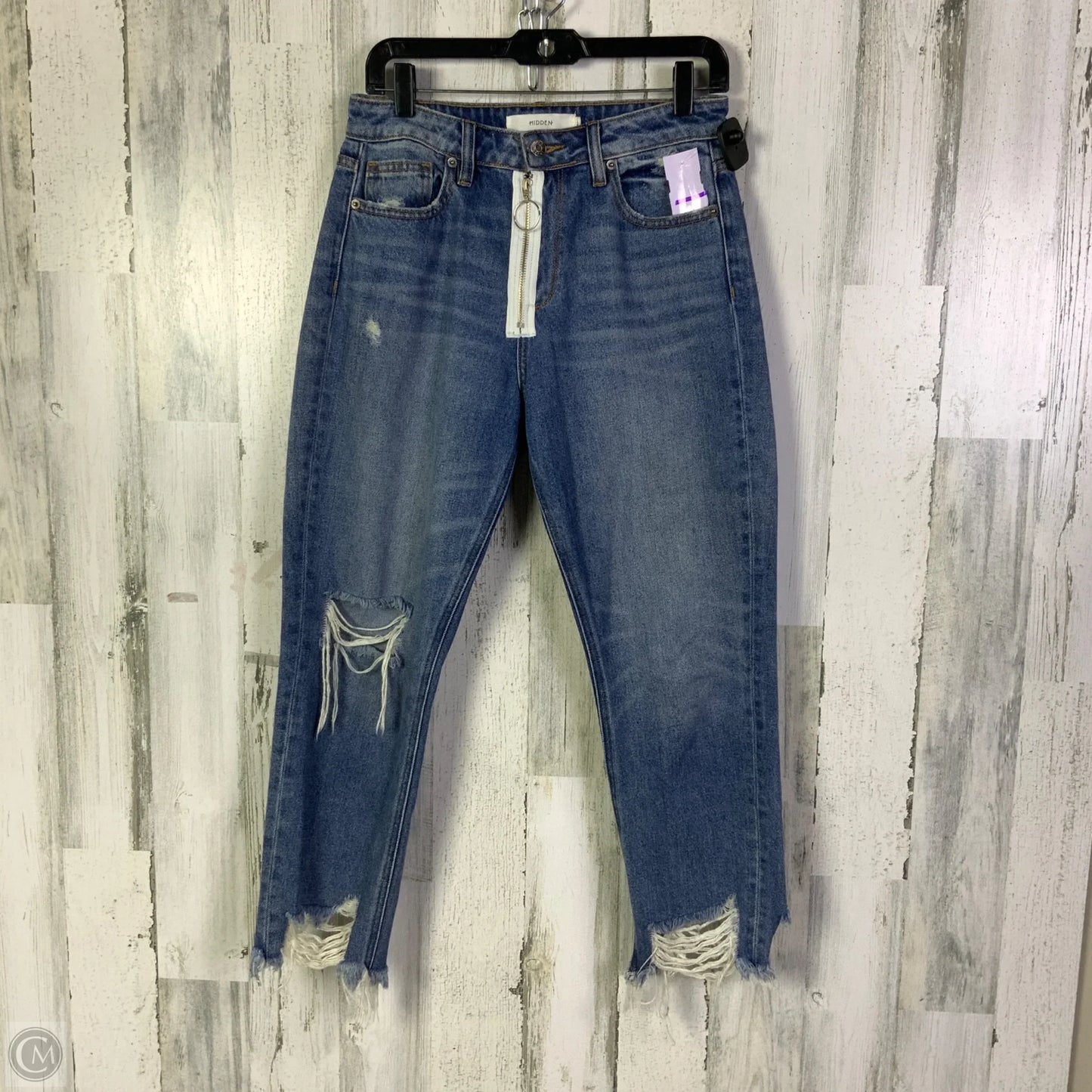 Jeans Straight By Hidden In Blue Denim, Size: 4