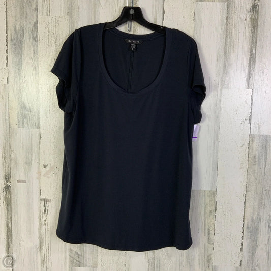 Athletic Top Short Sleeve By Athleta In Black, Size: L