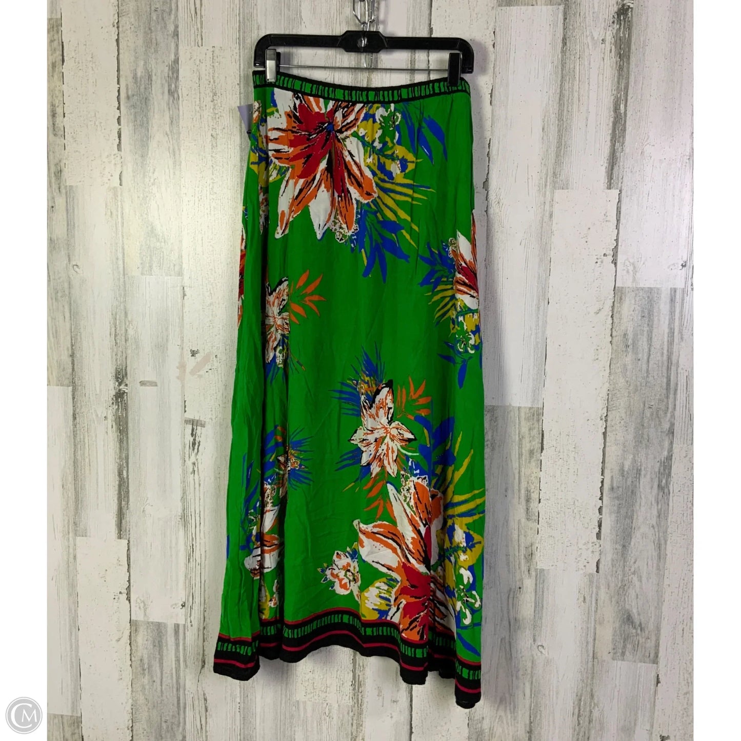 Skirt Maxi By Flying Tomato In Green, Size: 12