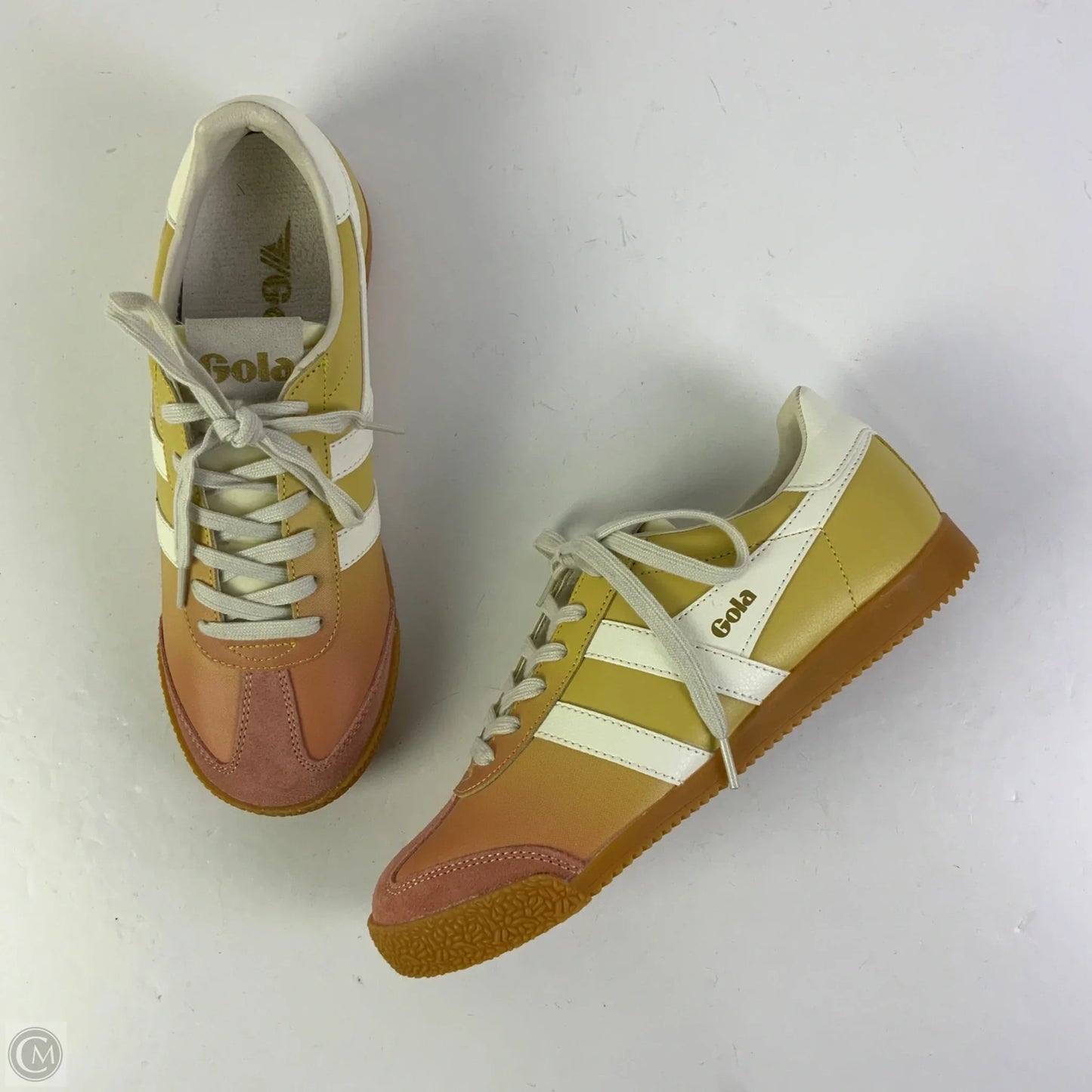 Shoes Sneakers By Gola In Pink & Yellow, Size: 8