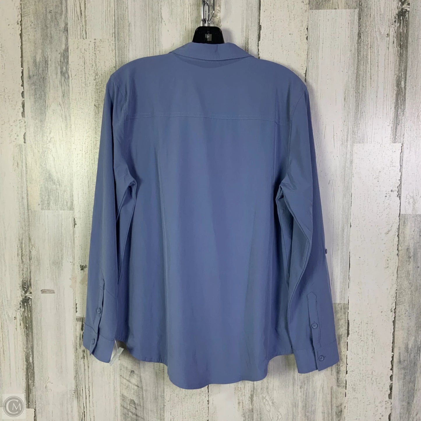 Top Long Sleeve By Eddie Bauer In Blue, Size: M