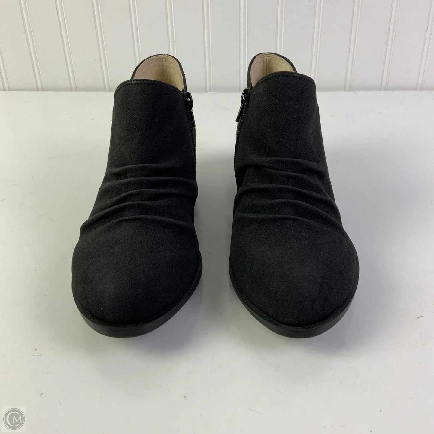 Boots Ankle Flats By Life Stride In Black, Size: 7.5