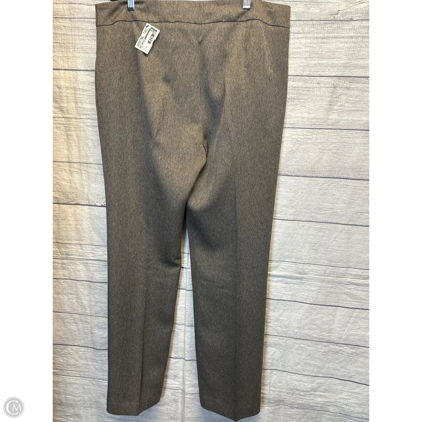 Pants Suit 2pc By Larry Levine In Brown, Size: 14