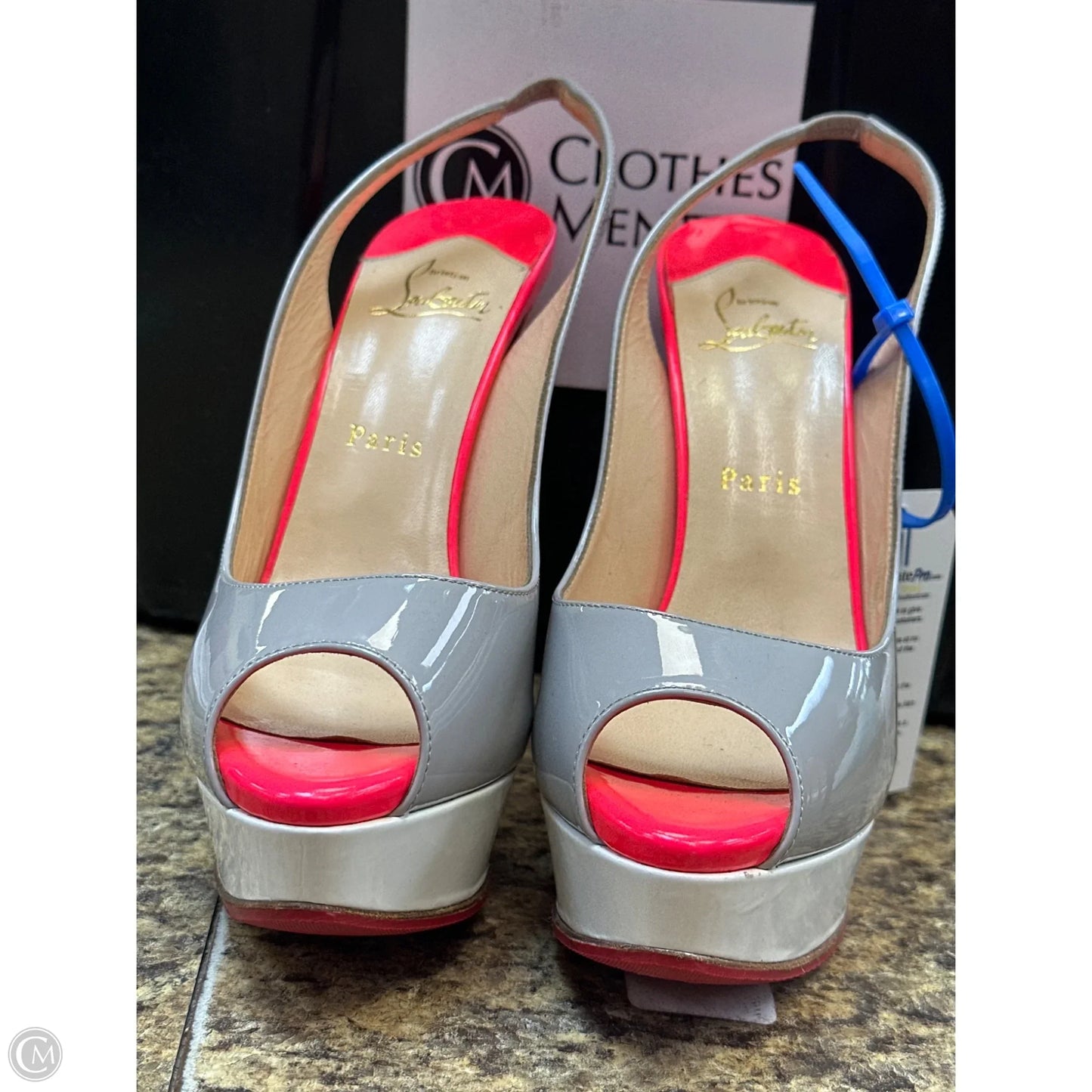 Shoes Designer By Christian Louboutin In Multi-colored, Size: 39.5