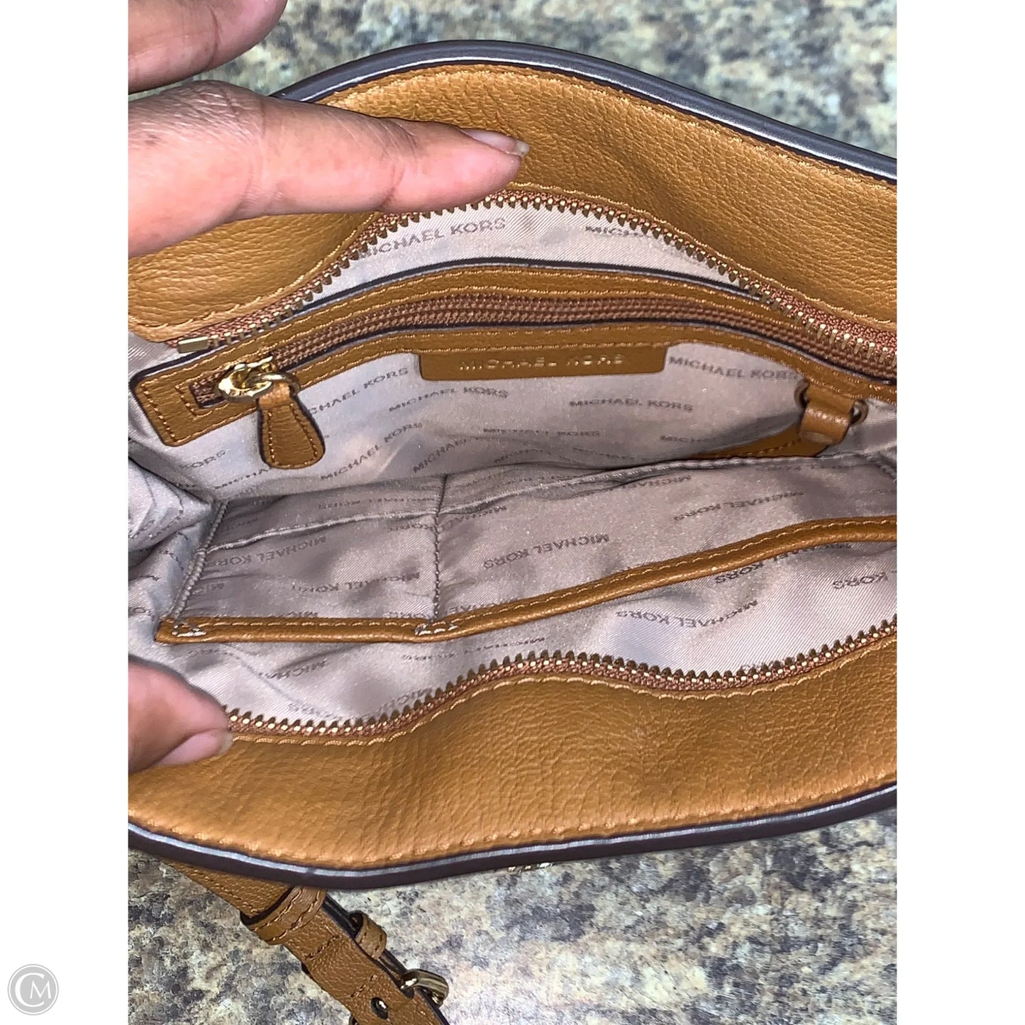 Crossbody Designer By Michael Kors, Size: Medium