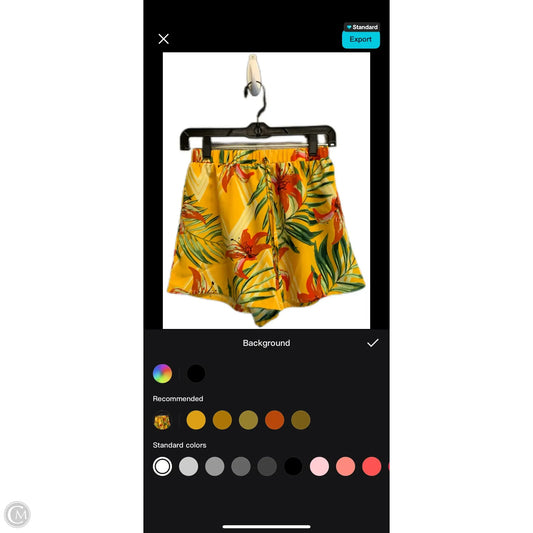 Shorts By Shein In Tropical Print, Size: Xs