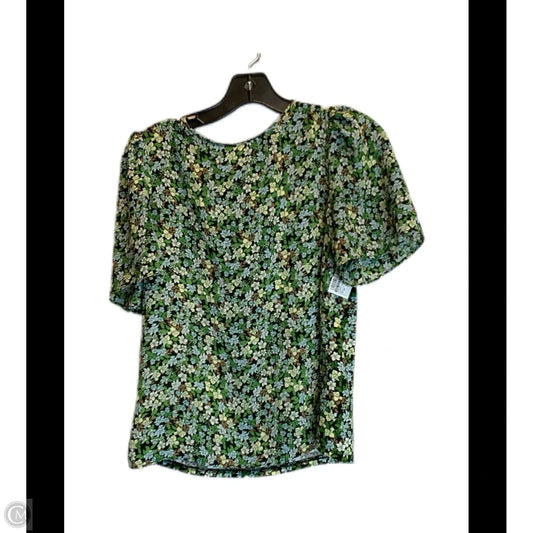 Top Short Sleeve By Ann Taylor In Floral Print, Size: Xs