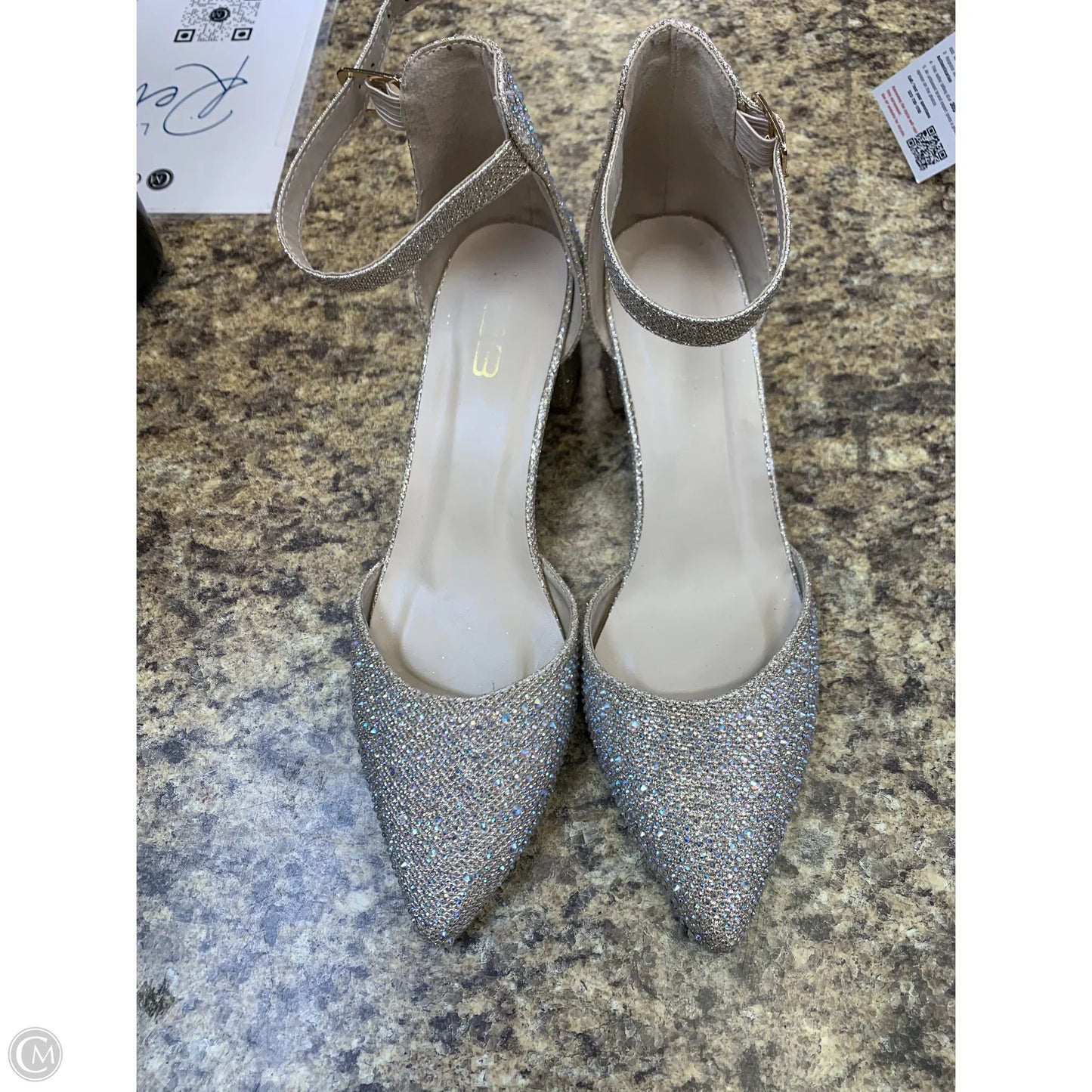 Shoes Heels Block By Cmf In Beige, Size: 10