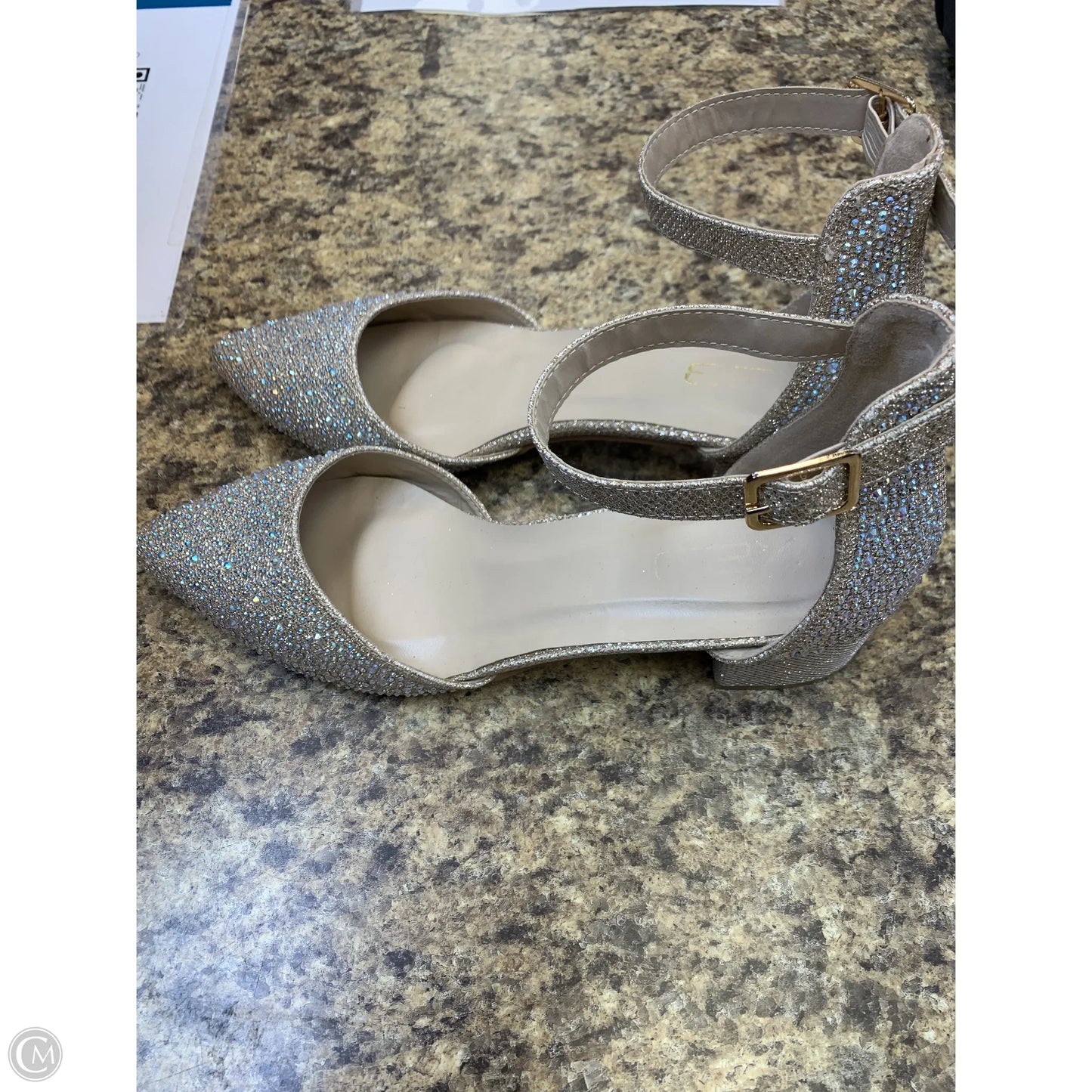 Shoes Heels Block By Cmf In Beige, Size: 10