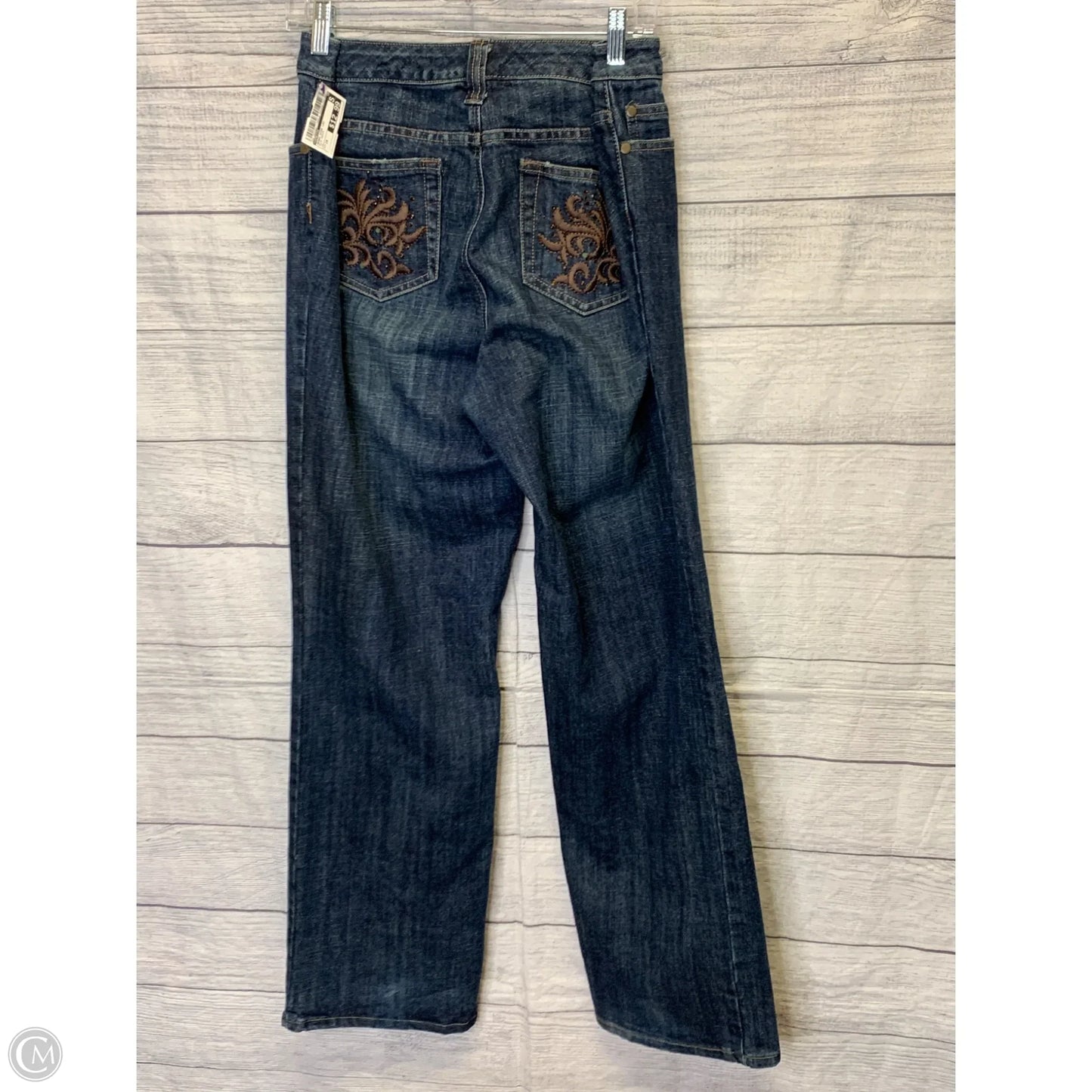 Jeans Wide Leg By Venezia In Blue Denim, Size: 14