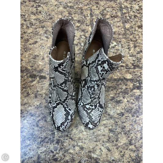 Boots Ankle Heels By Madden Girl In Snakeskin Print, Size: 7.5