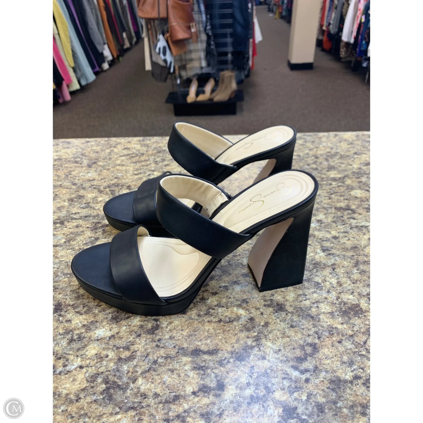 Shoes Heels Block By Jessica Simpson In Black, Size: 8.5