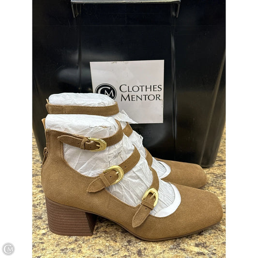 Shoes Heels Block By Crown Vintage In Tan, Size: 8.5