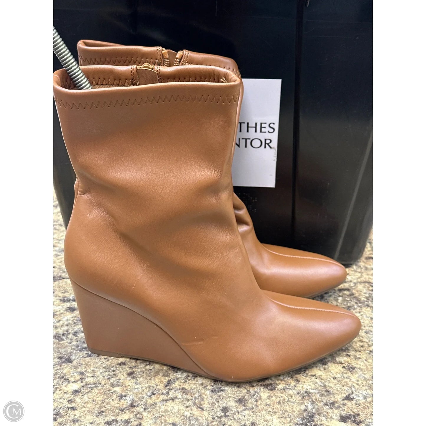 Boots Ankle Heels By A New Day In Brown, Size: 8.5