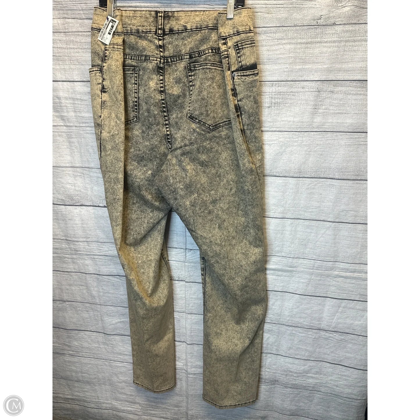 Jeans Straight By Ashley Stewart In Cream, Size: 22