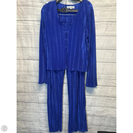 Pants Set 2pc By Almost Famous In Blue, Size: L