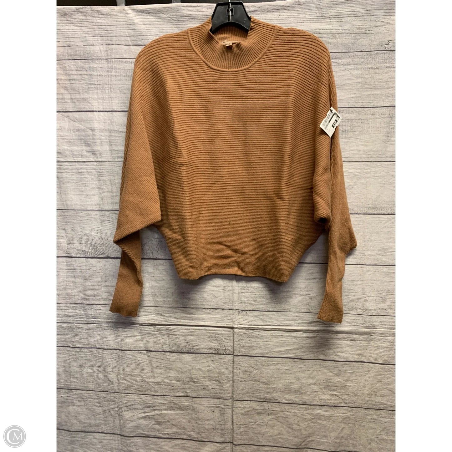 Top Long Sleeve By Philosophy In Tan, Size: S