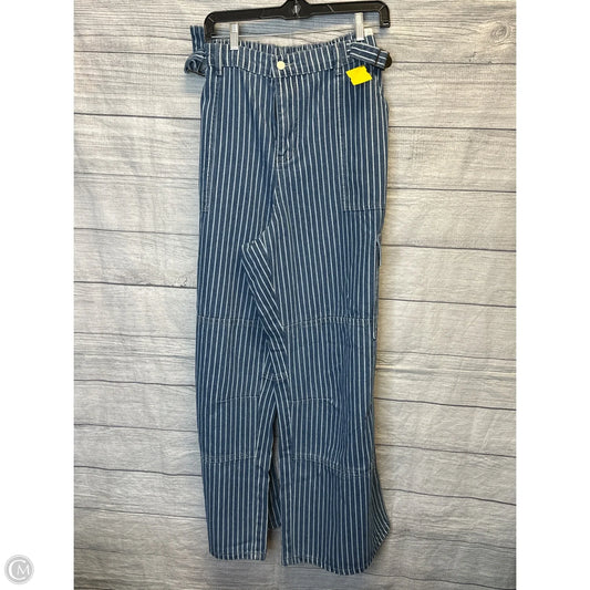 Jeans Wide Leg By Shein In Blue & White, Size: 2x