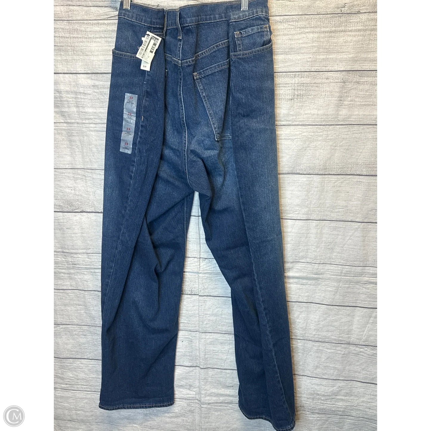 Jeans Wide Leg By Old Navy In Blue Denim, Size: 22