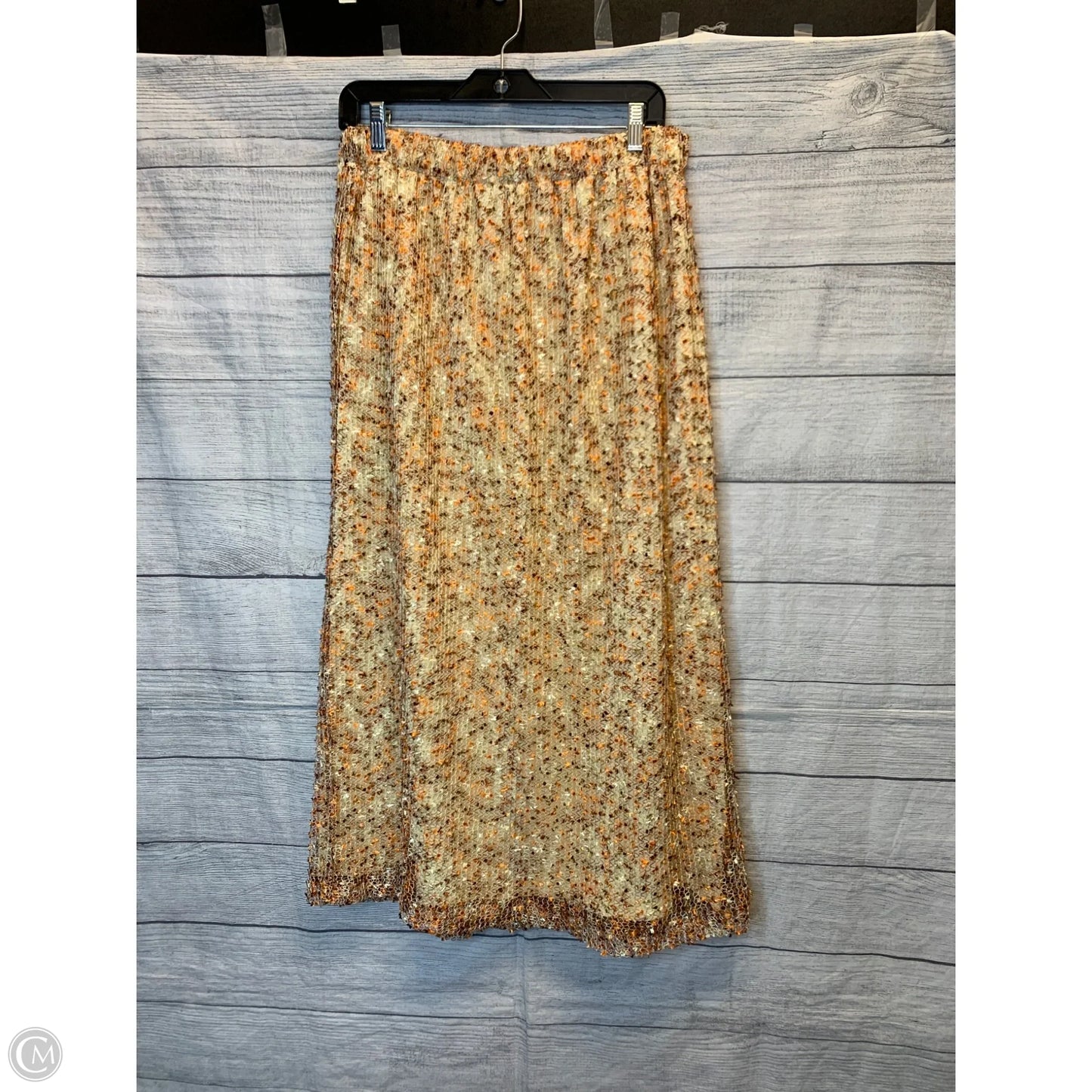 Skirt Maxi By Cmf In Orange & Yellow, Size: Xl