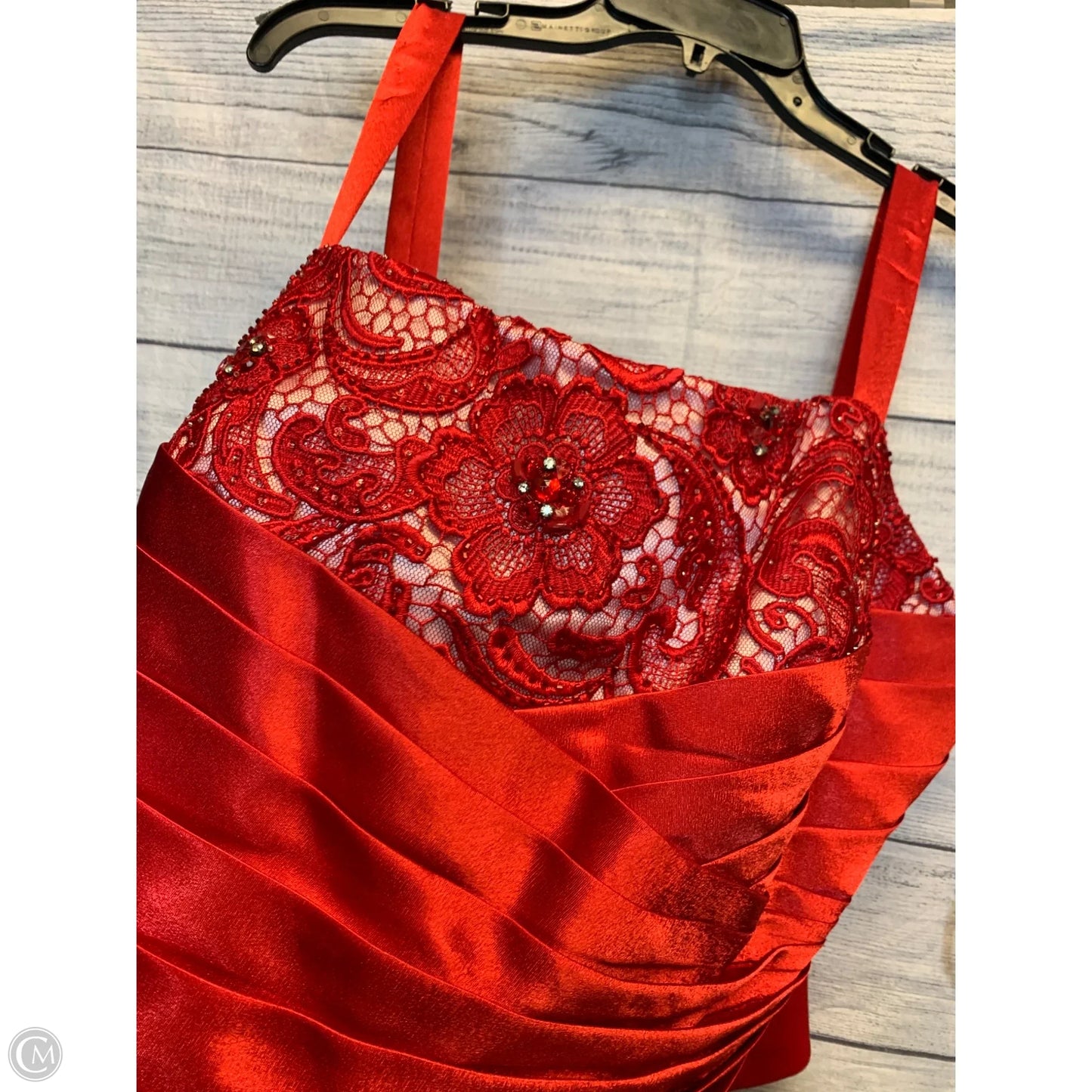 Blouse Sleeveless By Cmf In Red, Size: 22