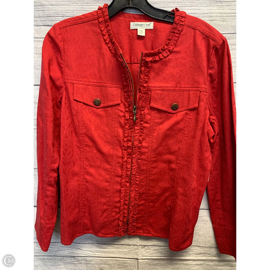 Jacket Other By Coldwater Creek In Red, Size: Mp