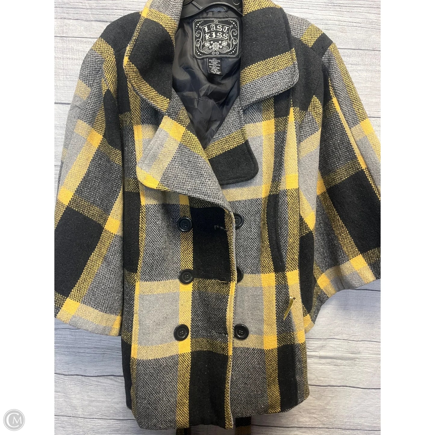 Jacket Other By Cmf In Grey & Yellow, Size: 2x