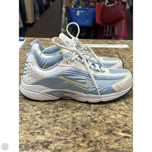 Shoes Sneakers By Nike In Blue & White, Size: 11