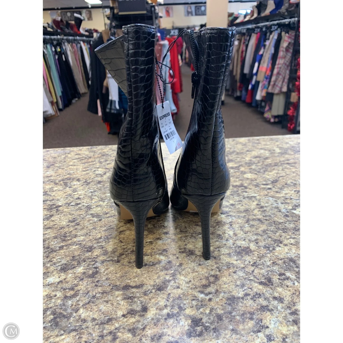 Boots Mid-calf Heels By Express In Black, Size: 7