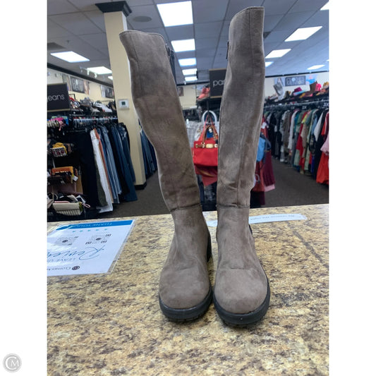 Boots Knee Flats By Arizona In Taupe, Size: 6