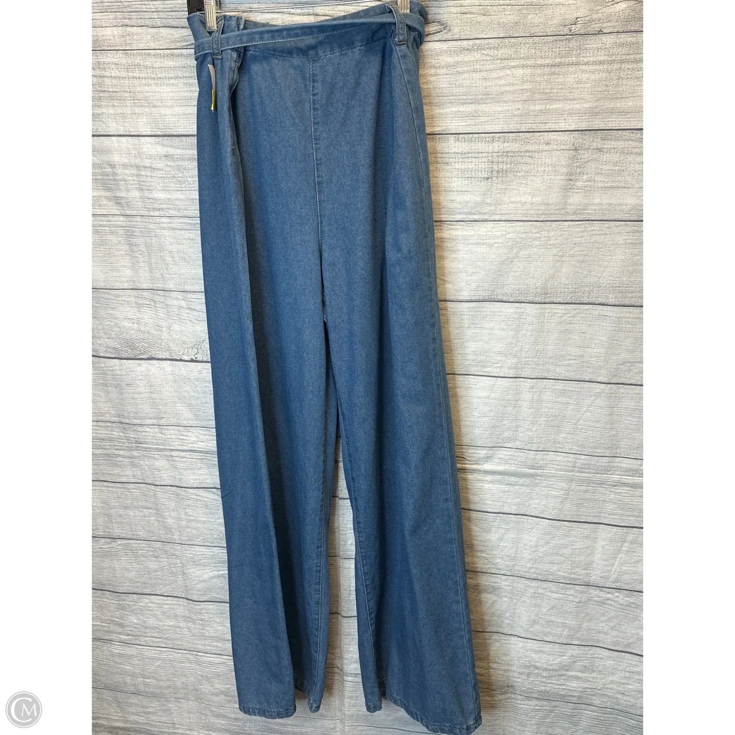 Jeans Wide Leg By Shein In Blue Denim, Size: 3x