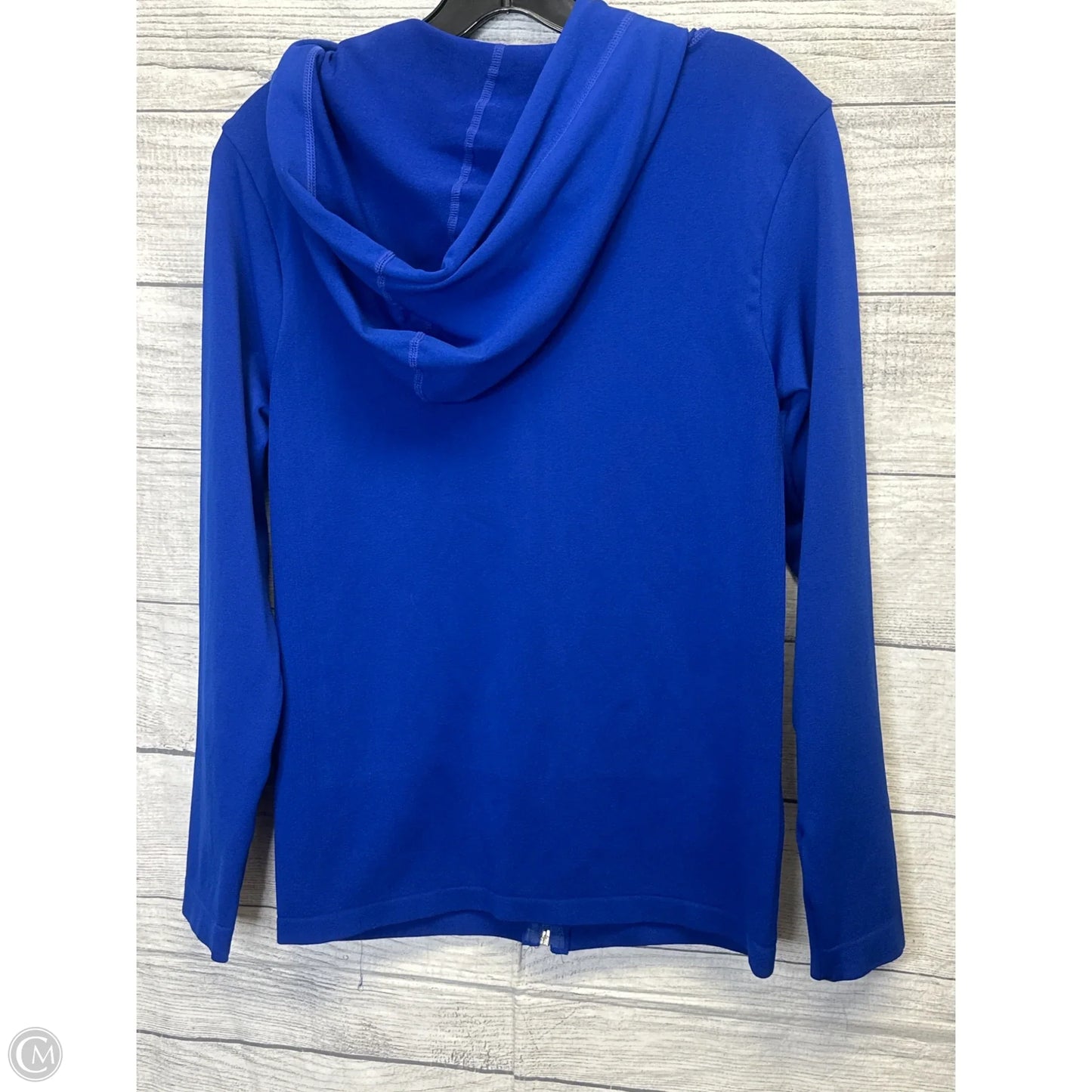 Athletic Jacket By Love J In Blue, Size: L