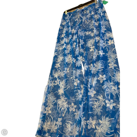 Swimwear Cover-up By St Johns Bay In Blue & White, Size: L