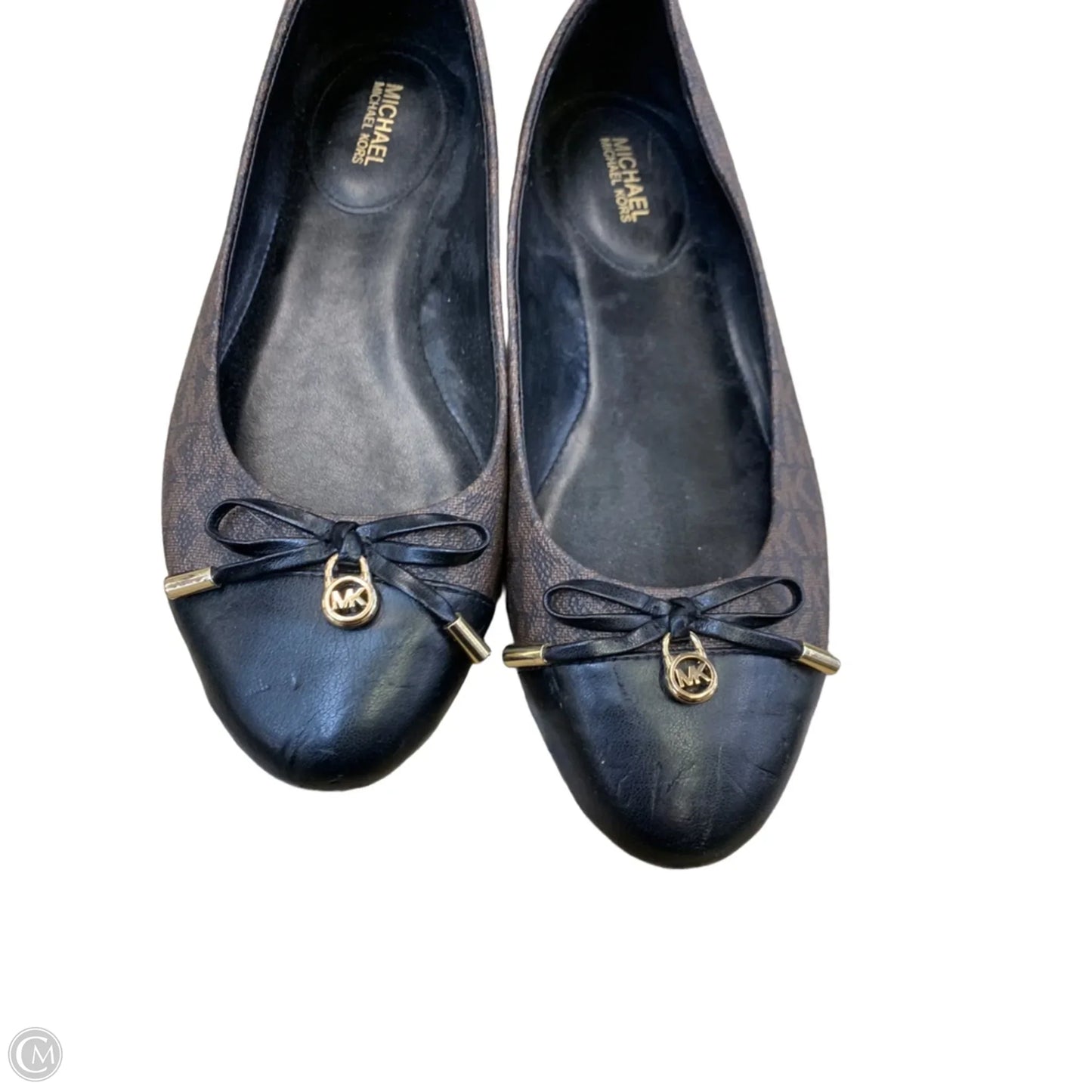 Shoes Flats By Michael By Michael Kors In Black & Brown, Size: 7