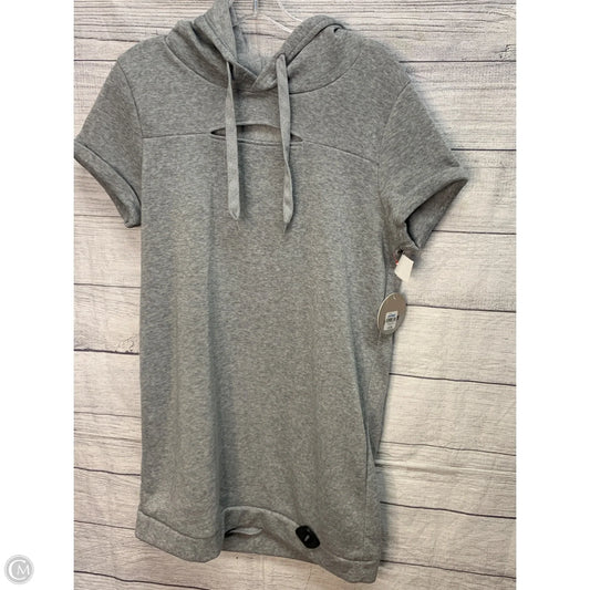 Athletic Sweatshirt Hoodie By Clothes Mentor In Grey, Size: L