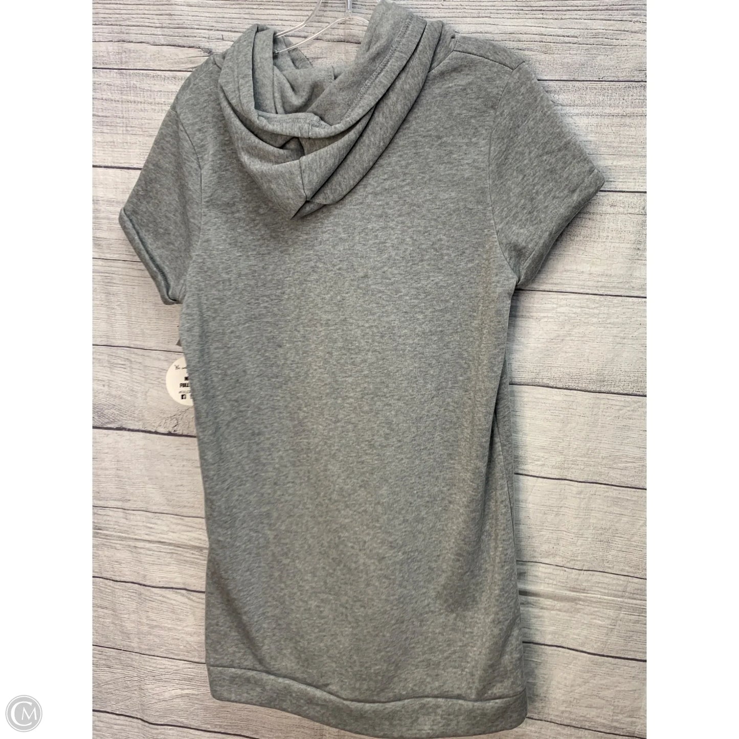 Athletic Sweatshirt Hoodie By Clothes Mentor In Grey, Size: L