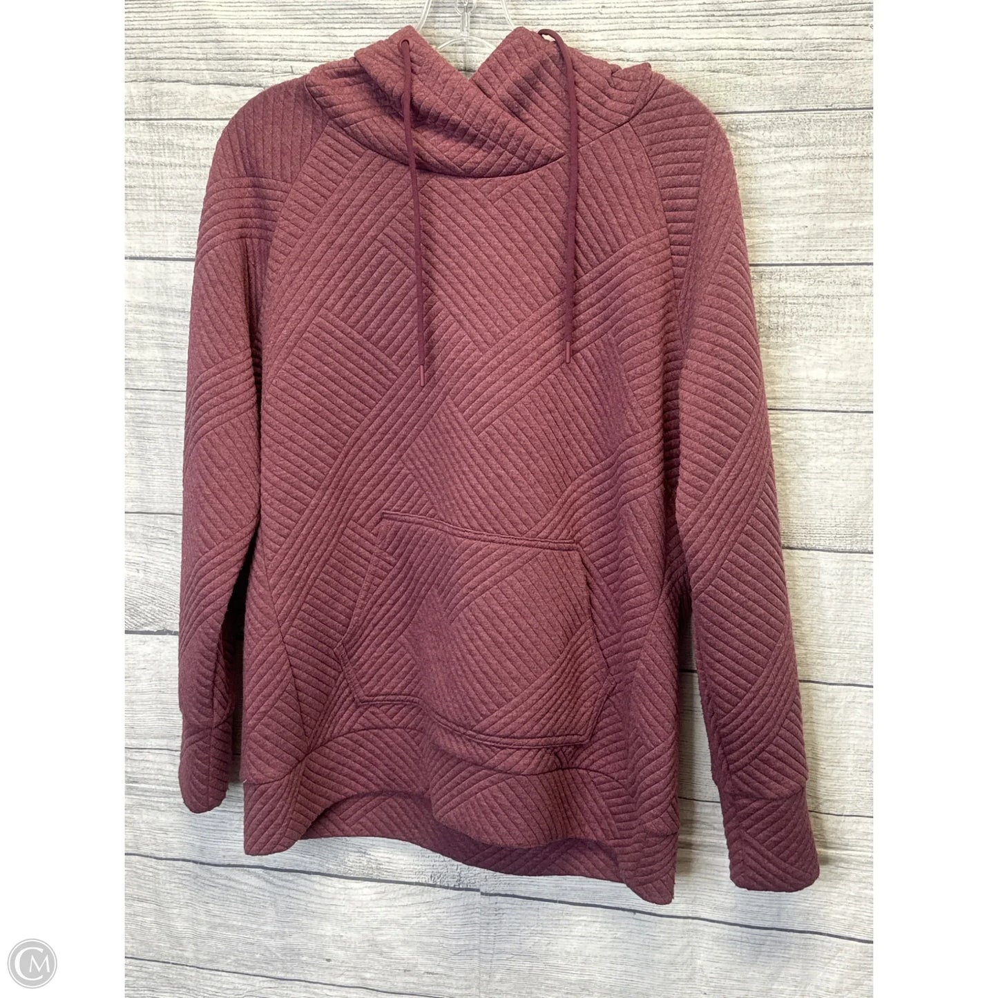 Sweatshirt Hoodie By Green Tea In Pink, Size: M